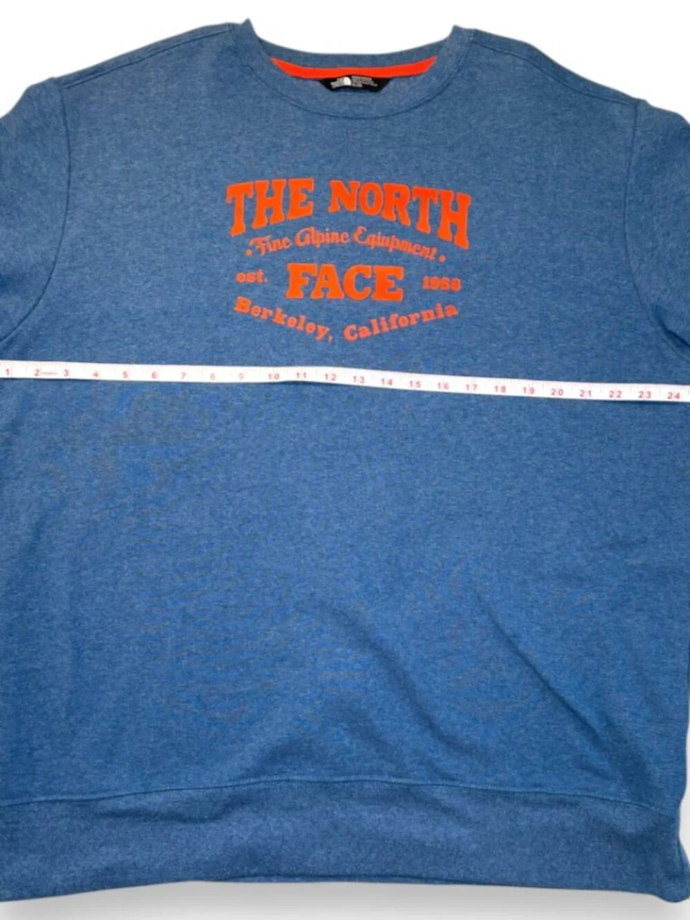 North Face Men’s XL Crewneck Graphic Sweatshirt Cyan Blue Berkeley California